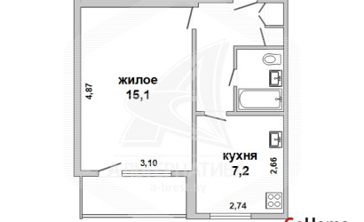 Купить 1-комнатную квартиру, Брест, Центр, ул. Кирова. Фото 13