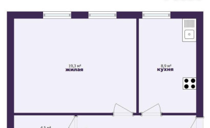 Купить 1-комнатную квартиру, Солигорск, Октябрьская ул., 61. Фото 16