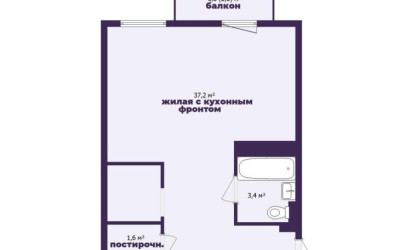 Купить 1-комнатную квартиру, Минск, Виталия Цвирко ул., 74 (Советский район). Фото 40