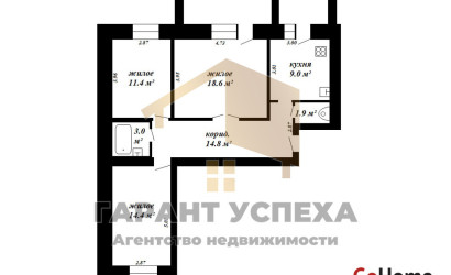 Купить 3-комнатную квартиру, Брест, ул. Адамковская. Фото 14