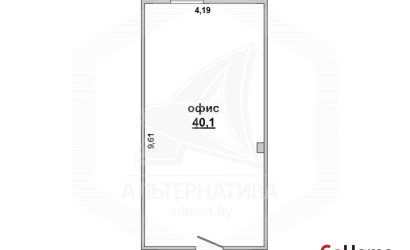 Аренда офиса, Брест, Восток,  40.1 кв.м.. Фото 1