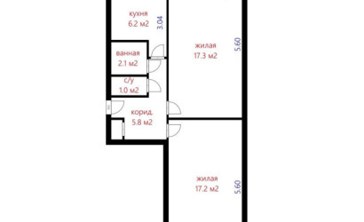 Купить 2-комнатную квартиру, Минск, Пушкина просп., 19 (Фрунзенский район). Фото 17