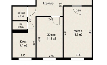Купить 2-комнатную квартиру, Минск, Райниса ул., 1/В (Заводской район). Фото 24