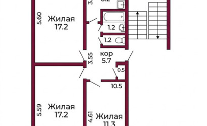 Купить 3-комнатную квартиру, Гродно, Ленинского Комсомола, 20. Фото 9