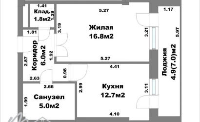 Купить 1-комнатную квартиру, Минск, Семеняко ул., 26(Фрунзенский район). Фото 24