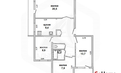 Купить 4-комнатную квартиру, Брест, Центр, ул. Кирова. Фото 20
