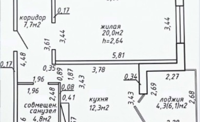 Купить 1-комнатную квартиру, Гомель, Сожская, 5. Фото 12