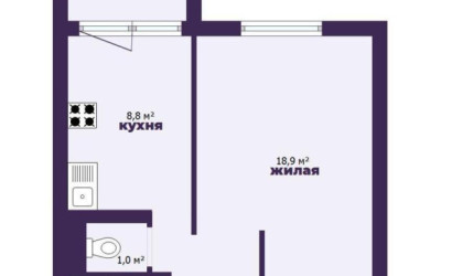 Купить 1-комнатную квартиру, Молодечно, Снежная ул., 2. Фото 20