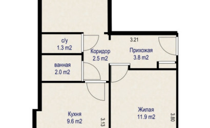 Купить 2-комнатную квартиру, Марьина Горка, Новая заря 20. Фото 3