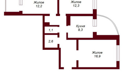 Купить 3-комнатную квартиру, Брест, ул. Сябровская, д. . Фото 8