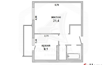 Купить 1-комнатную квартиру, Брест, Восток, ул. Московская. Фото 1