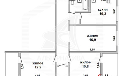 Купить 3-комнатную квартиру, Брест, Ковалево, ул. Октябрьской Революции. Фото 13