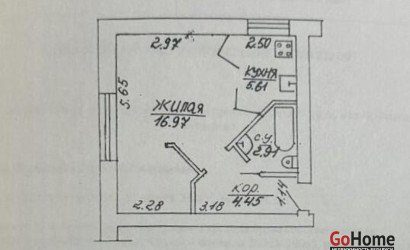 Купить 1-комнатную квартиру, Витебск, Гагарина ул., 17. Фото 14