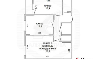 Купить 3-комнатную квартиру, Брест, Ковалево, ул. Октябрьской Революции. Фото 28