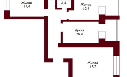 Купить 3-комнатную квартиру, Брест, ул. Воровского. Фото 9