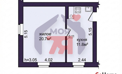 Купить 1-комнатную квартиру, Молодечно, Лебедевская ул., 37. Фото 12