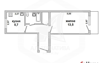 Купить 1-комнатную квартиру, Брест, Граевка, ул. Шоссейная. Фото 1