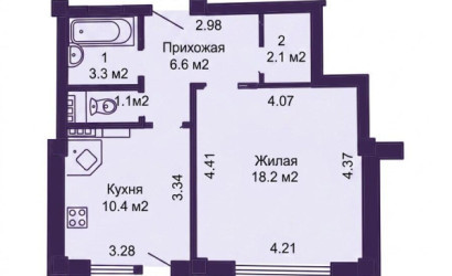 Купить 1-комнатную квартиру, Минск, Крупской ул., 23(Заводской район). Фото 21