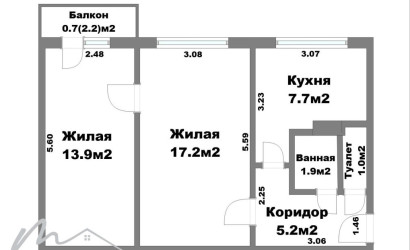 Купить 2-комнатную квартиру, Минск, Коласа ул., 52 (Первомайский район). Фото 16