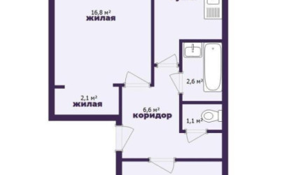 Купить 2-комнатную квартиру, Залесье, Советская ул., 11. Фото 18