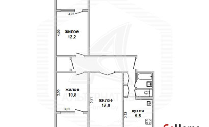 Купить 3-комнатную квартиру, Кобрин, , . Фото 22