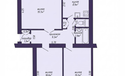Купить 3-комнатную квартиру, Минск, Тракторостроителей бульвар, 3(Партизанский район). Фото 27