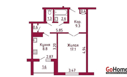 Купить 1-комнатную квартиру, Гродно, Соломовой, 120. Фото 12