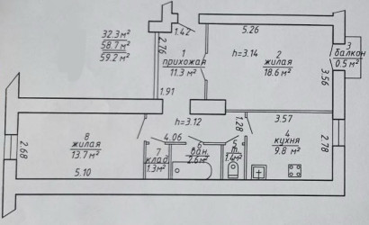 Купить 2-комнатную квартиру, Витебск, Кирова, 7. Фото 14