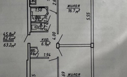 Купить 3-комнатную квартиру, Витебск, Берестеня ул., 6. Фото 16