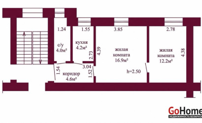 Купить 2-комнатную квартиру, Гродно, Захарова, 36. Фото 9