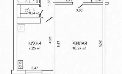 Купить 1-комнатную квартиру, Минск, Червякова ул., 2/2 (Центральный район). Фото 14