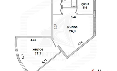 Купить 2-комнатную квартиру, Брест, Центр, ул. Гоголя. Фото 1