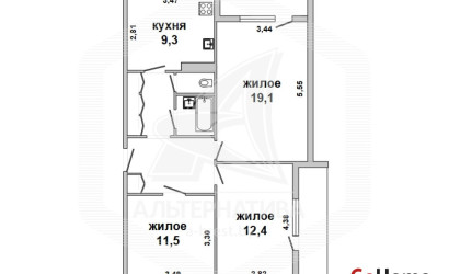 Купить 3-комнатную квартиру, Каменец, , . Фото 9
