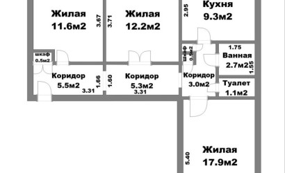 Купить 3-комнатную квартиру, Гатово, Металлургическая ул., 26/2. Фото 35