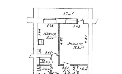 Купить 1-комнатную квартиру, Новополоцк, Молодежная ул., 150. Фото 16