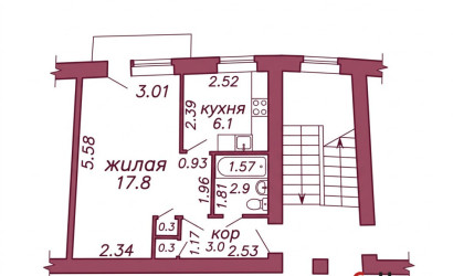 Купить 1-комнатную квартиру, Гродно, Максима Горького, 63. Фото 11