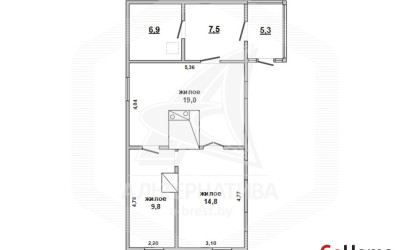 Купить дом, Турна Малая, Видомлянский с/с, 25 соток. Фото 1
