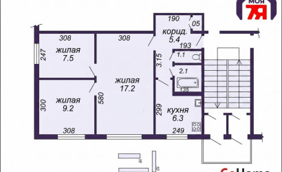 Купить 3-комнатную квартиру, Солигорск, Ленина ул., 14. Фото 11