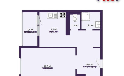 Купить 1-комнатную квартиру, Сеница, Зеленая ул., 1/3. Фото 23