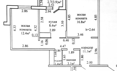 Купить 2-комнатную квартиру, Гродно, Виктора Глухова, 10. Фото 9