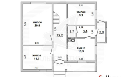 Купить дом, Тельмы-1, Тельминский с/с, 10.18 соток. Фото 29