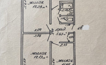 Купить 3-комнатную квартиру, Гомель, Владимирова, 31. Фото 16