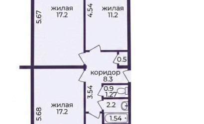 Купить 3-комнатную квартиру, Солигорск, Константина Заслонова ул., 52. Фото 25