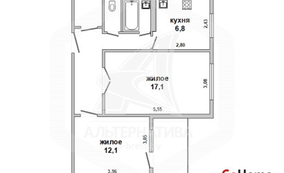Купить 2-комнатную квартиру, Брест, Ковалево, ул. Суворова. Фото 6