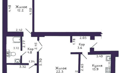 Купить 3-комнатную квартиру, Молодечно, Виленская ул., 17. Фото 17