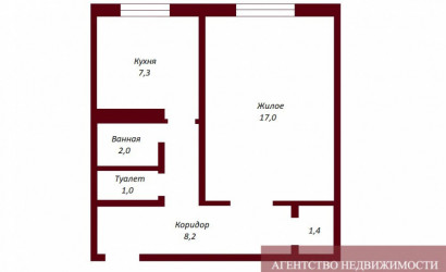 Купить 1-комнатную квартиру, Брест, ул. Дубровская, д. . Фото 10
