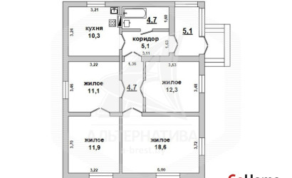 Купить дом, Брест, Речица, 5.54 соток. Фото 36