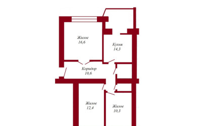 Купить 3-комнатную квартиру, Пинск, Куликова, 24. Фото 12