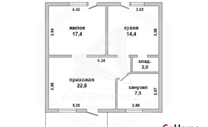 Купить дом, Кобрин, г. Кобрин, 12.14 соток. Фото 42