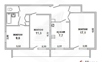 Купить 3-комнатную квартиру, Брест, Ковалево, ул. Волгоградская. Фото 21